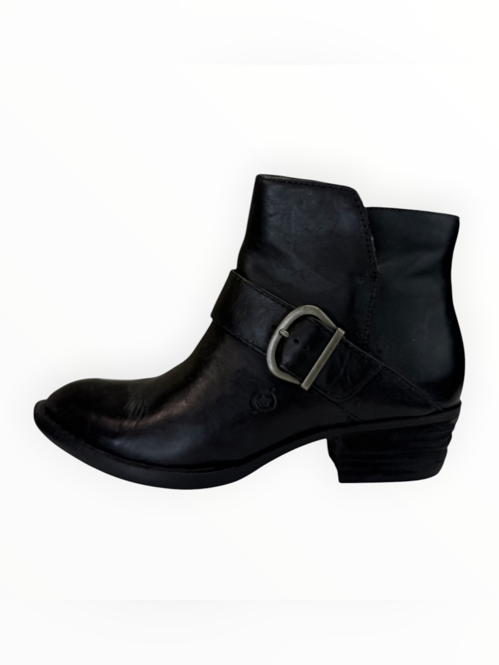 BORN NWOT Black Leather Royce Bootie Size 7